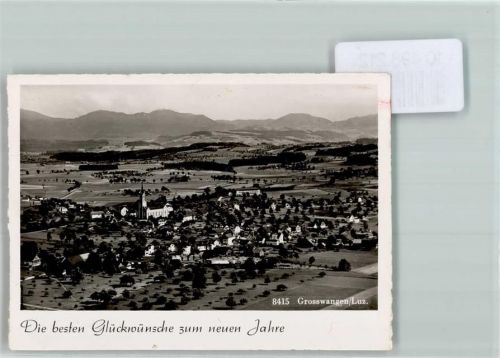 Grosswangen Foto 10cm x 7cm Neujahrswunsch