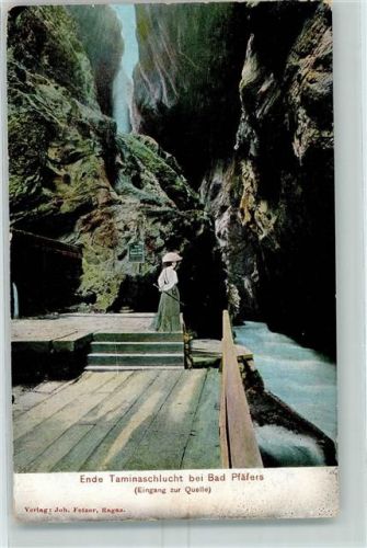 7312 Pfäfers - Ende der Taminaschlucht Eingang zur Quelle