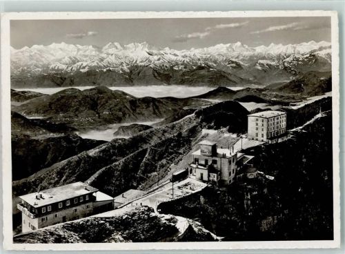 Monte Generoso Monte Rosa e catena delle Alpi