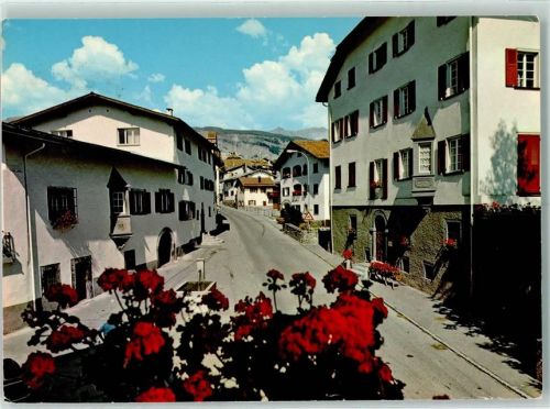 Laax GR 1974 Dorfpartie Graubünden