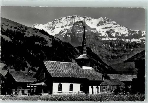 Lenk im Simmental 1964 Katholische Kirche mit Wildstrubel