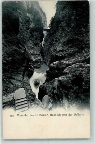 Thusis Viamala zweite Brücke Ausblick von der Gallerie