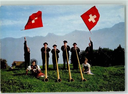 Hergiswil NW am See Alphornbläser Wappen