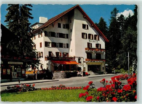 Flims Waldhaus 1963 Hotel Restaurant Waldeck