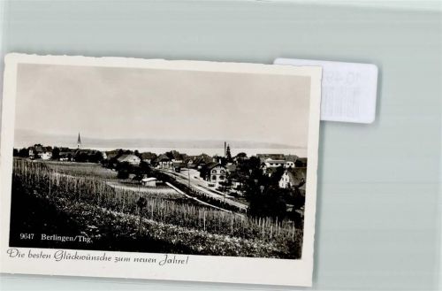 8267 Berlingen 1939 FOTO KEINE AK Kirche Neujahr Foto 10cm x 7cm, rückseitig Haftspuren