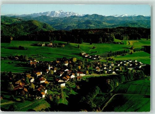 Wildberg Flugaufnahme mit Säntis Hörnli und Churfirsten