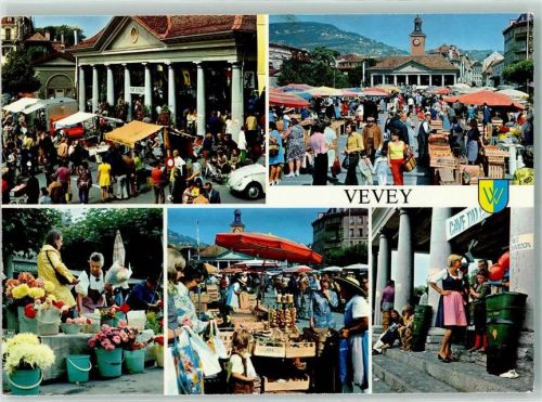 Vevey Le Marche Oldtimer Marktszene