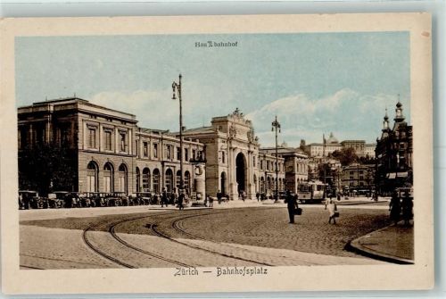 Zürich Bahnhofsplatz Oldtimer