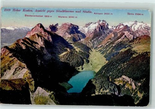 Hoher Kasten Säntis Marwies Stauberenkanzel