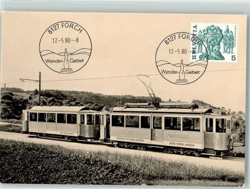 Forch 1980 Original-Forchbahnzug neu mit Lyrabügel versehen um 1925