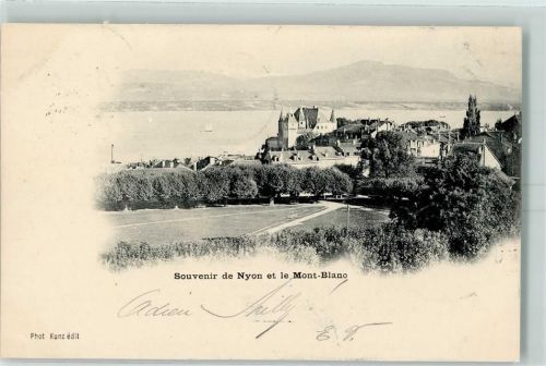 Nyon 1899 et le Mont Blanc