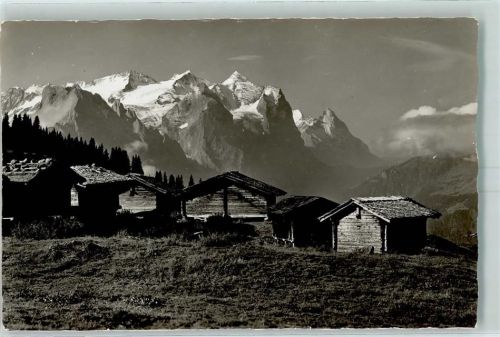 Hasliberg Reuti 1941 Mägisalp mit Wetterhörner und Eiger