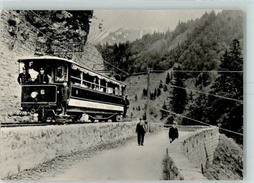 Boden 1899 StEB Sommertriebswagen Be 2/4 6 SWS/BBC im Ursprungszustand bei Engelberg