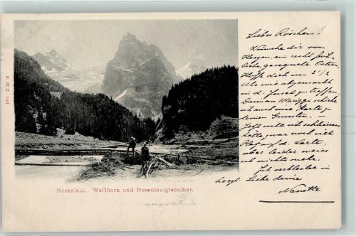 Rosenlaui 1899 Wellhorn Rosenlauigletscher
