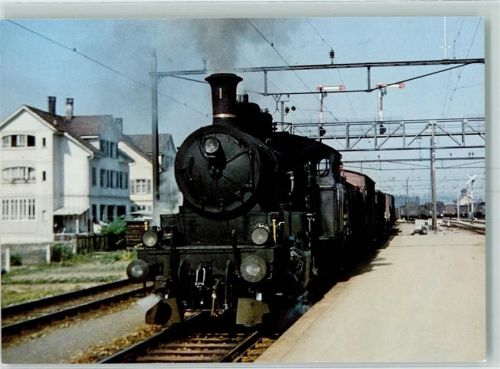 9500 Wil SG 1963 - Bis 1965 täglicher Anblick im Bahnhof MThB Ec 3/5 1 kommt mit Güterzug 704 von Weinfelden Streckenweise führte dieser Zug einen B3 für die Personenbeförderung