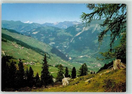 Zillis-Reischen Blick auf Schamerberg mit Wergenstein Mathon Platen Fardün Reischen Zillis u. Rothornkette