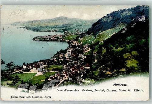 Territet 1905 Montreux Städte Veytaux Clarens Glion Mount Pelerin