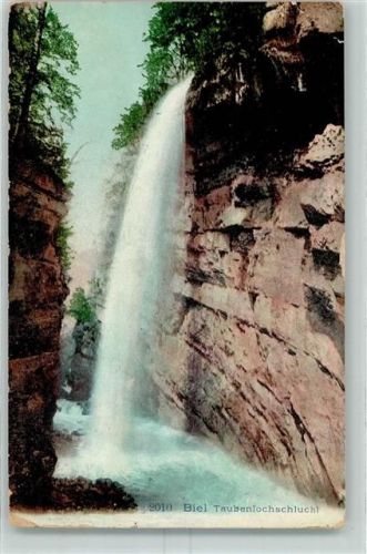 Biel/Bienne 1916 Taubenlochschlucht Wasserfall