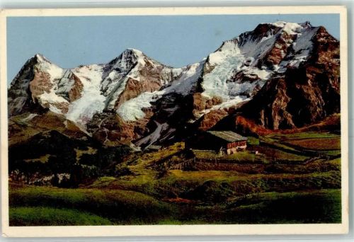 6410 Rigi Klösterli 1951 - Alphütte im Berner Oberland mit Eiger Mönch und Jungfrau