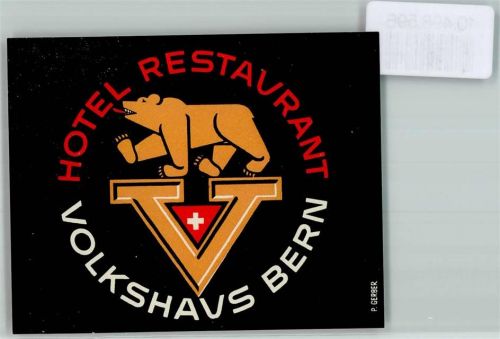 3000 Bern Berne KEINE AK Hotel Volkshaus