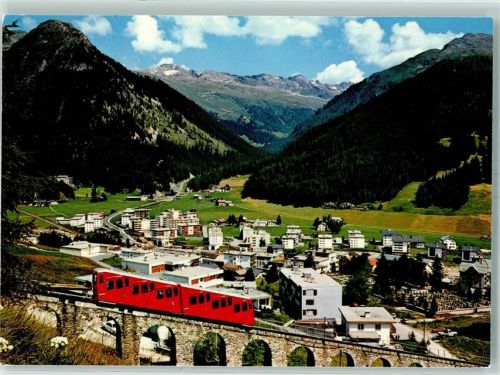 Davos Dorf Parsenn Bahn Standseilbahn gegen Seehorn und Pischahorn