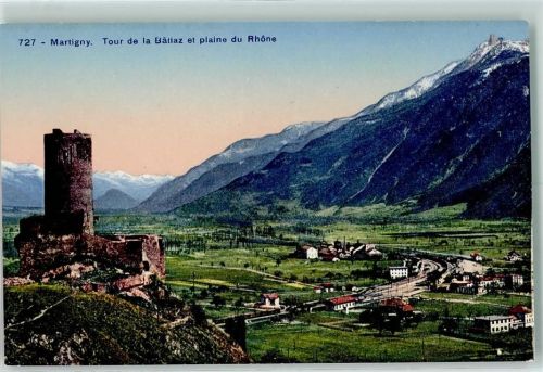 Martigny Tour da la Bâtiaz plaine du Rhône