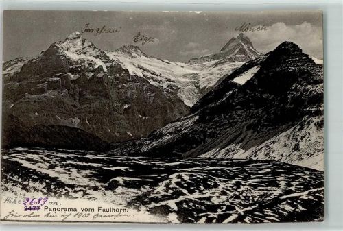 Faulhorn 1910 Eiger Mönch Jungfrau