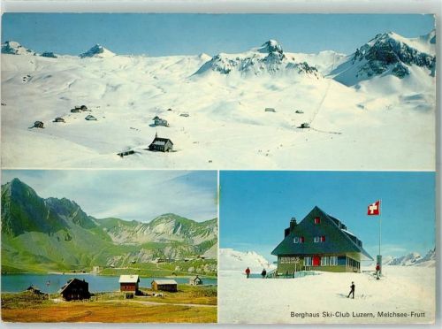 Melchsee-Frutt 1975 Berghaus Ski-Club Luzern Zentralschweiz Winter