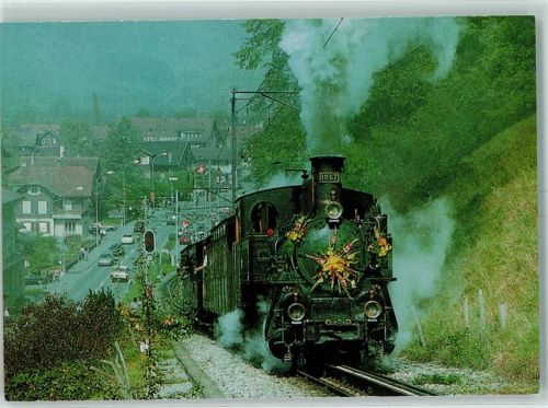 Giswil 1910 Dampflok HG 3/3 Strecke Giswil Meiringen Ballenberg Dampflok