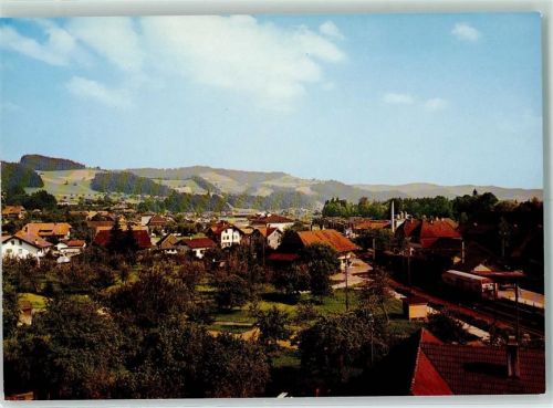 3436 Zollbrück Unterfrittenbach - im Emmental Bahnhof mit Dorfansicht