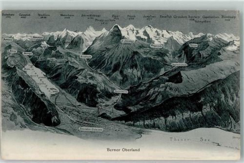 Brienz BE Berner Oberland Landkarte