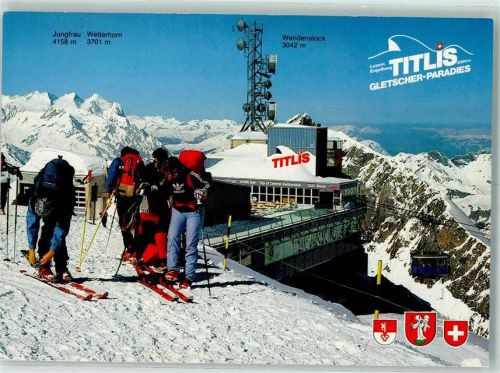 Engelberg Gletscherrestaurant Seilbahn Winter