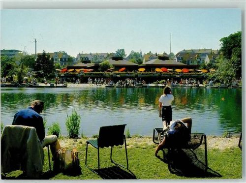 4142 Münchenstein 1988 - Stiftung Im Grünen Restaurant Seegarten mit Albansee