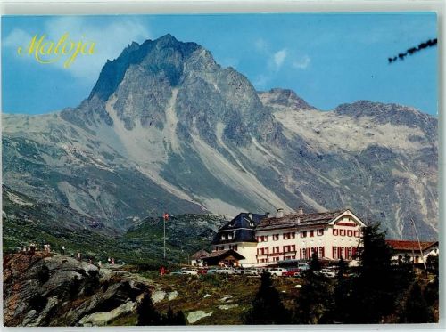 Maloja Hotel Maloja-Kulm mit Piz Lagrev