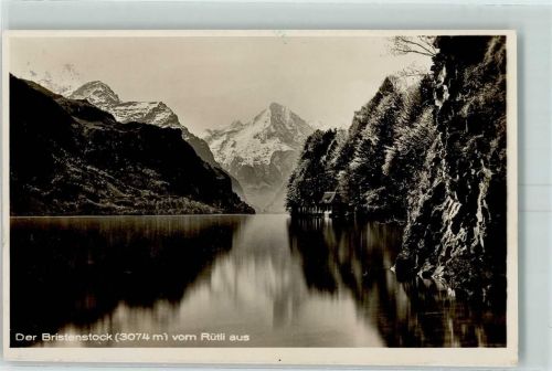 Rütli 1924 Der Bristenstock vom Rütli aus