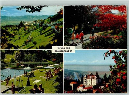 Walzenhausen Kirchplatz Schwimmbad Kurhaus Rheineck Bodensee