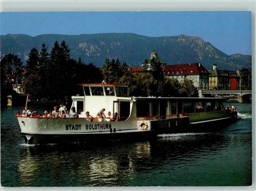 Solothurn Bielersee Motorschiff Stadt Solothurn