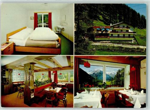 Samnaun Dorf Cafe Pension Soldanella Gaststube Speisesaal Zimmer
