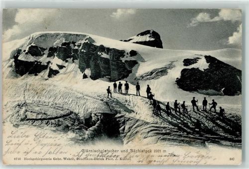 Glärnisch 1904 Glärnischgletscher Bächistock Bergsteigergruppe