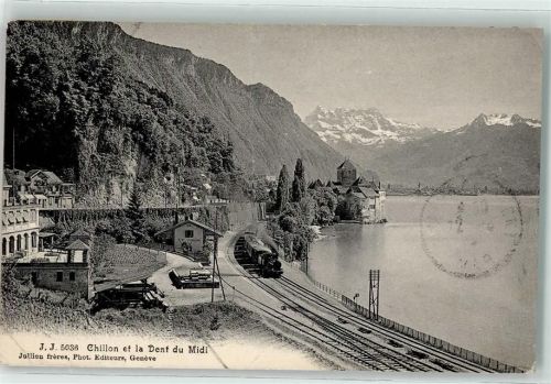 Chillon Eisenbahn Dent du Midi