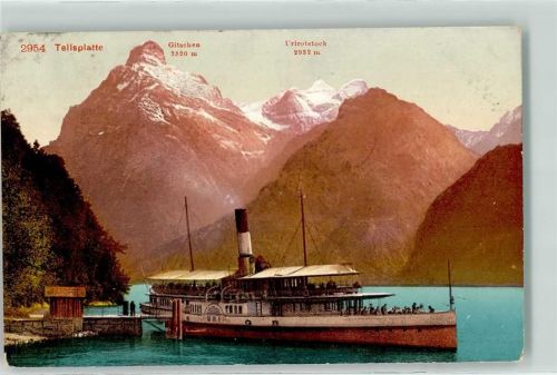 6440 Vierwaldstättersee - Salondampfer Uri Station Tellsplatte Gitschen