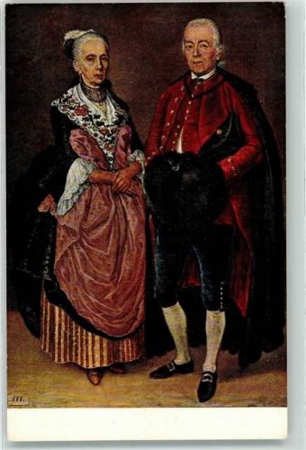 Stans Schweizer Landestrachten Felix Jahn und Frau Gastwirt zur Krone Stans von J Reinhardt