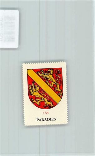 Paradies Vignette Wappen Kaffee Hag ca 1920-1940