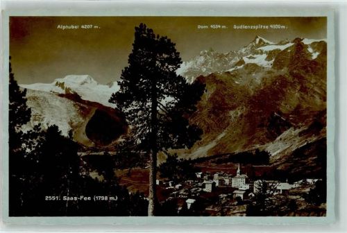 Saas-Fee Alphubel Dom Sudlenspitze