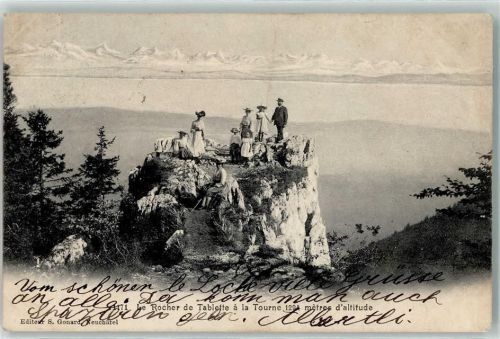 Col de la Tourne 1905 Rocher de Tablette