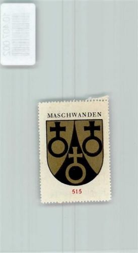 Maschwanden Vignette Wappen Kaffee Hag 1920-1940