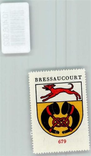 2904 Bressaucourt - Vignette Wappen Kaffee Hag 1920-1940 Fuchs