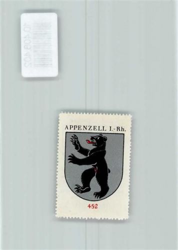 Appenzell Vignette Wappen Kaffee Hag ca 1920-1940 Bär