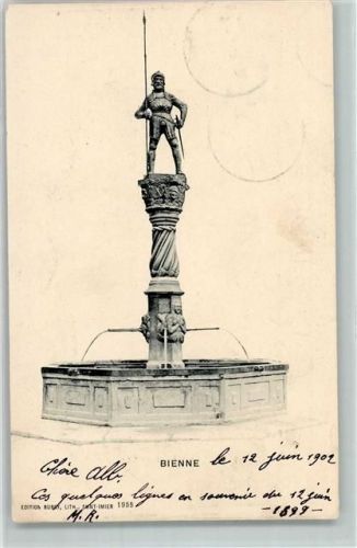 Biel/Bienne 1902 Brunnen