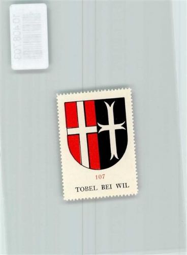 9555 Tobel - Vignette Wappen Kaffee Hag ca 1920-1940